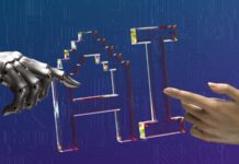AI와 함께하는 건강관리, 일상 속 작지만 확실한 변화 two hands touching each other in front of a blue background