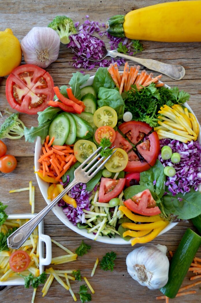 Photo by Nadine Primeau sliced vegetables on white ceramic plate